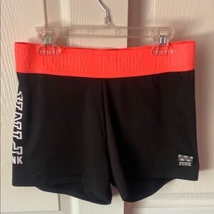 PINK Victoria's Secret Black and Red Athletic Shorts